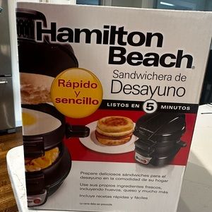 Hamilton beach breakfast sandwich maker